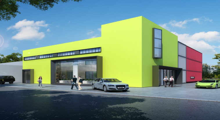 嘉年印務(wù)NPD大樓外觀裝飾